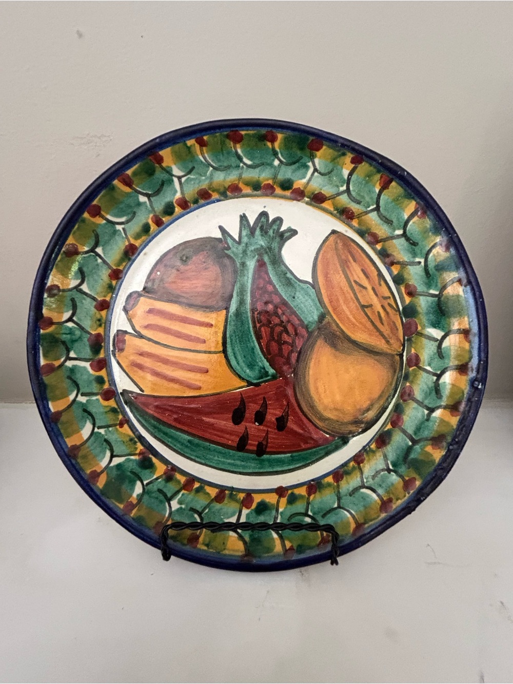 Vintage Mexican Talavera Plate